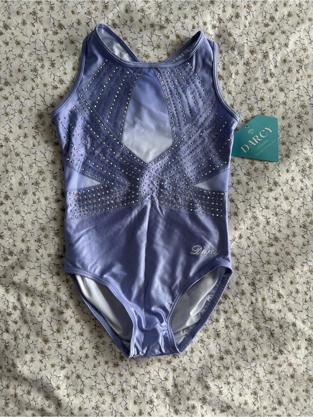 Darcy Lavender Rhinestone Gymnastics Leotard CL